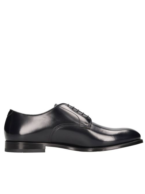DERBY IN PELLE DOUCALS | DU1003YORKUF269NB00SPAZZOLATO BLU/F.DO NERO